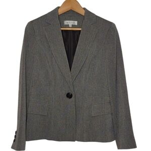 Vintage Kasper Gray Suit Blazer Size 6